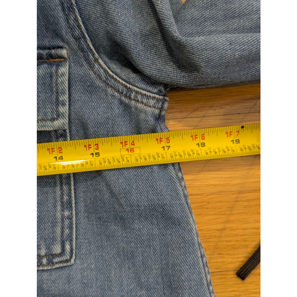 Madewell Northward Cropped Military Denim Jacket XS - Picture 7 of 9